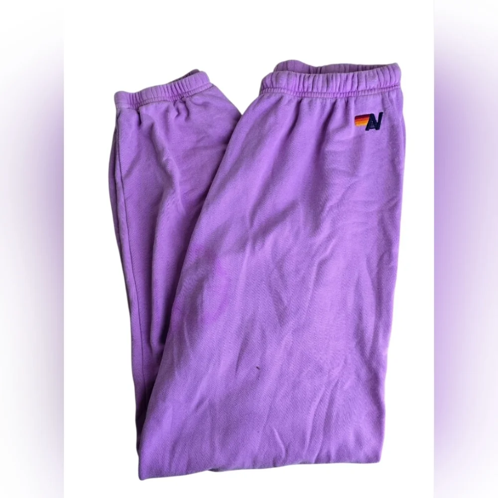 AVIATOR NATION LOGO WOMENS SWEATPANTS in PURPLE - Picture 3 of 12